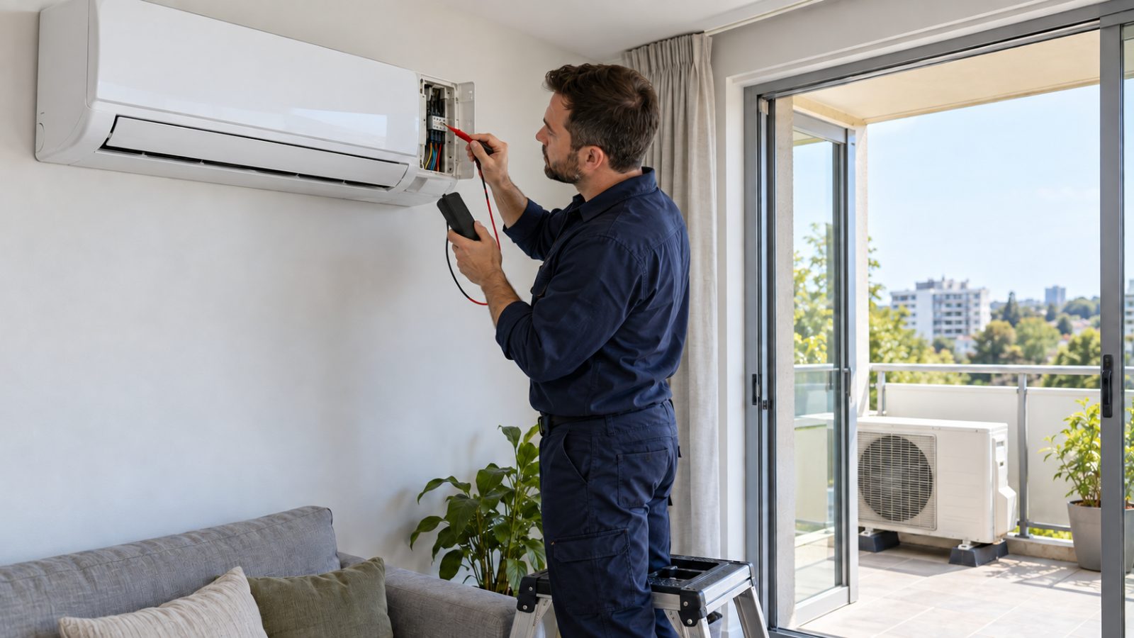 Кондиционер выдаёт ошибку связи между блоками